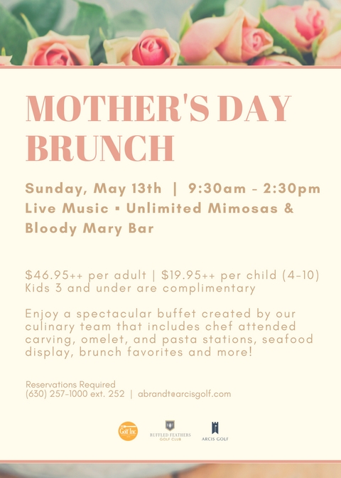 Mothers day brunch flyer