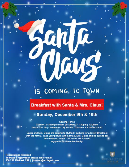 2018 Santa brunch flyer